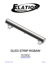 Para ver o documento Elation ELED STRIP RGBW Manual do Utilizador